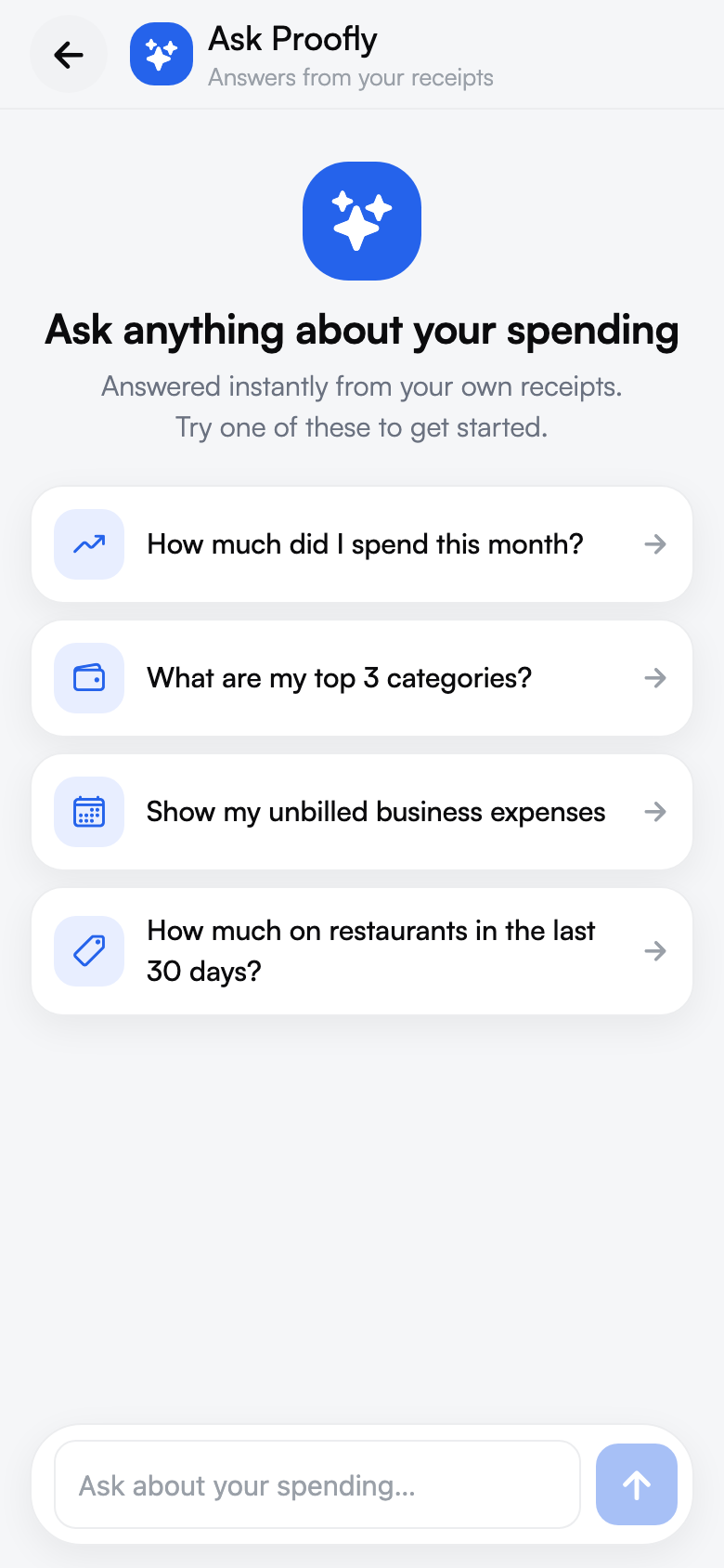Proofly app screenshot