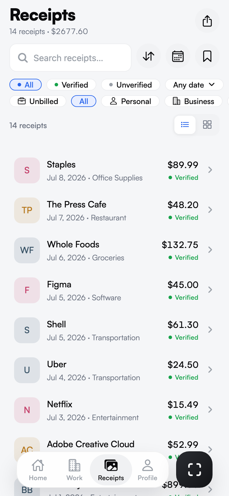 Proofly app screenshot