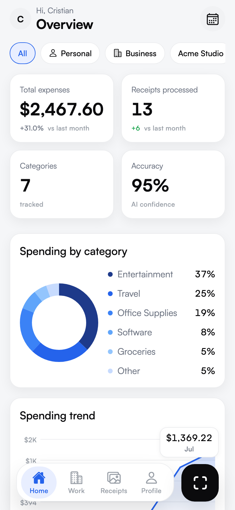 Proofly app screenshot